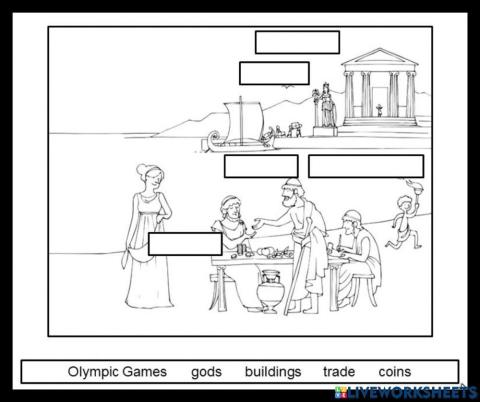 VOCABULARIO - EDAD ANTIGUA - LOS GRIEGOS - INGLÉS