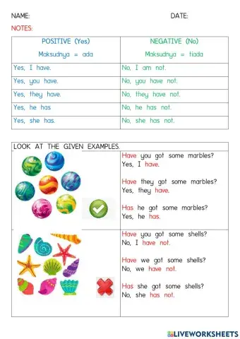 Year 3, module 1, has have got