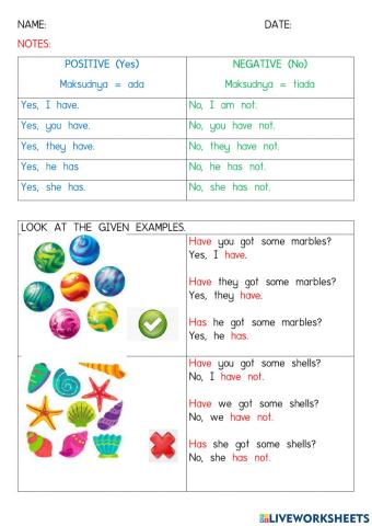 Year 3, module 1, has have got