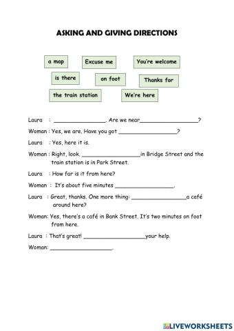 Asking and Giving Directions