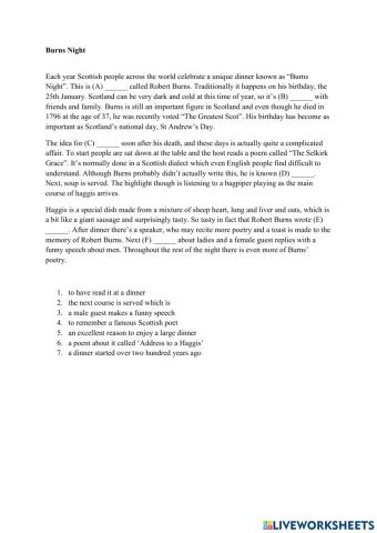 State exam reading 2