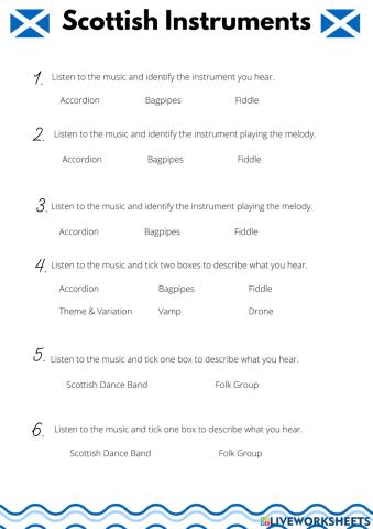 Scottish Instrument Listening