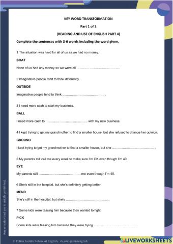 Week 20 Complete KWT part 1
