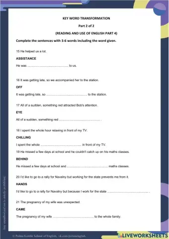 Week 20 Complete KWT part 2