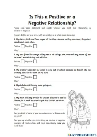 Positive & negative Relationships
