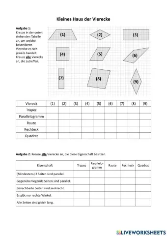 Kleines Haus der Vierecke