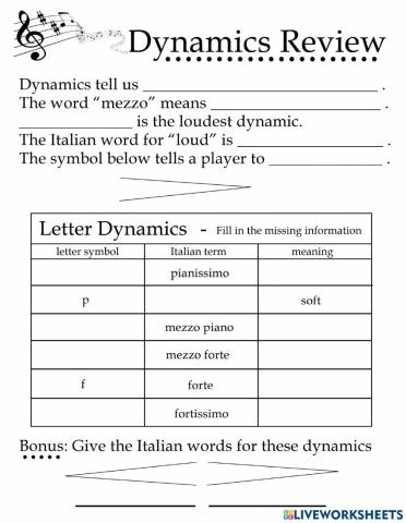 Dynamics Review