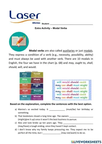 Modal Verbs - past x present
