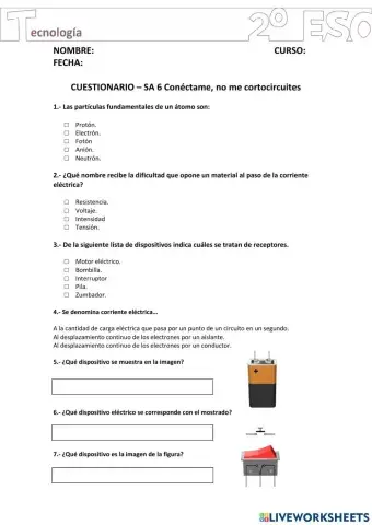 Examen electricidad 1