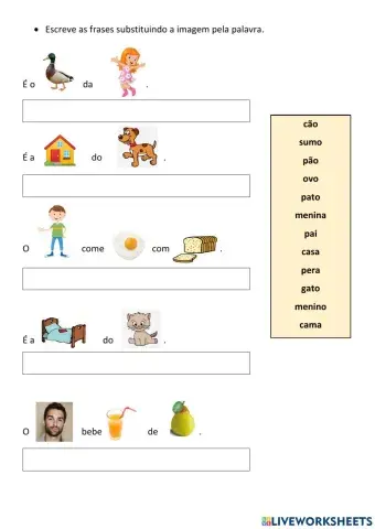 Construção de frases