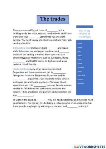 The trades