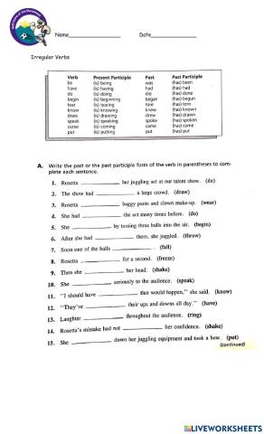 Irregular Verbs