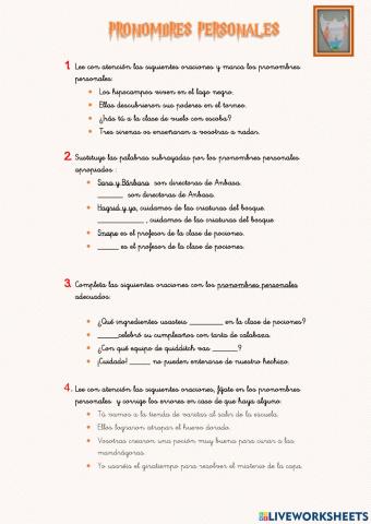 Pronombres personales