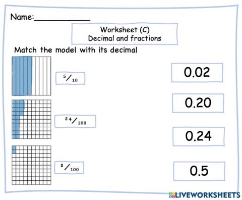 Decimals and fraction (c)