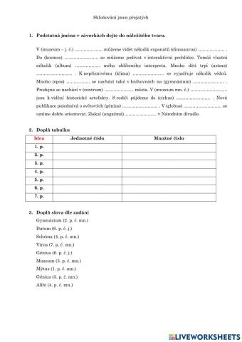 Skloňování jmen přejatých