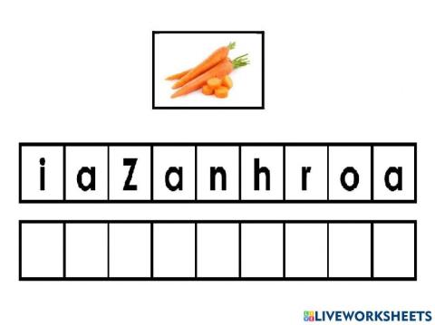 Leo - Ordenar letras de palabras - Escribir -A