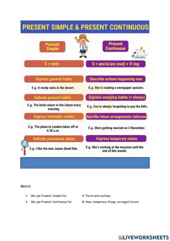 Level 4 Present Simple vs Continuous
