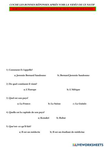 Parler de soi dans une vidéo