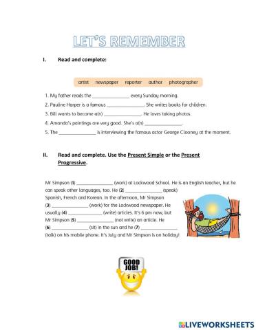 Present Simple & Present Progressive