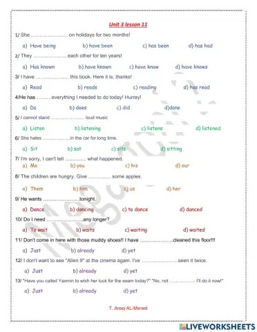 Mega2- unit 3 lesson 11