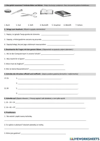 Mach mit 1 - Rund um die Schule