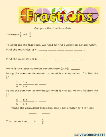 Comparing Fractions