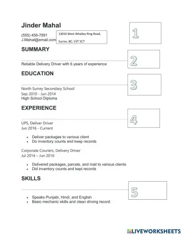 Assessment Prep Jinder Mahal Resume