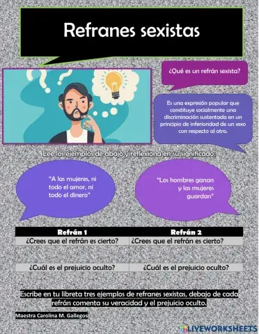 Refranes sexistas