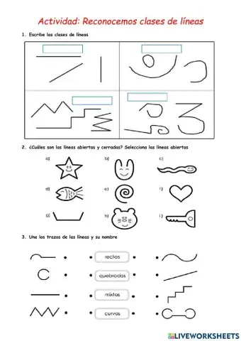 Reconociendo tipos de líneas