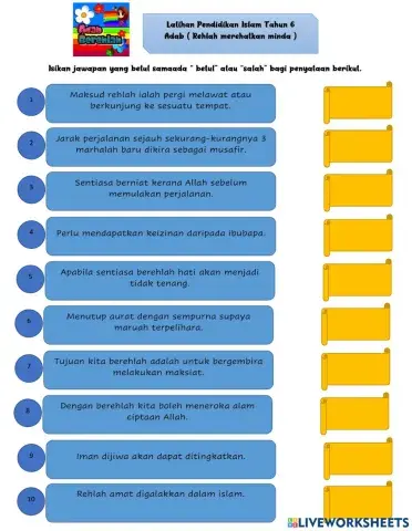 Adab- Rehlah Merehatkan Minda