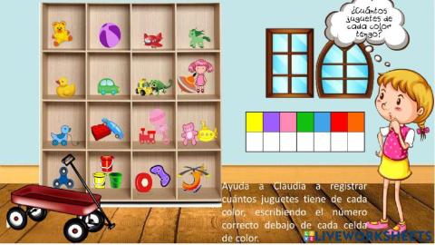 Conteo y clasificación de juguetes