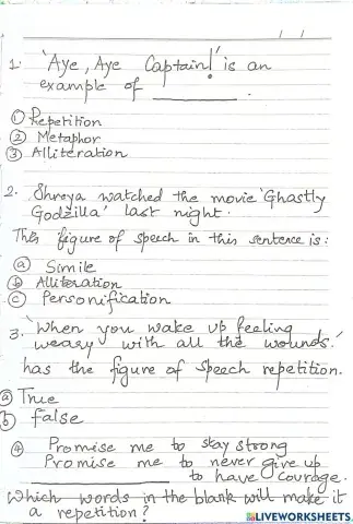 Repetition and alliteration