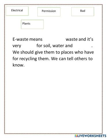 E-wastes