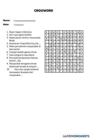 Crossword PKN tema 7