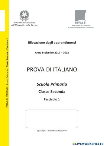 Lettura e comprensione del testo INVALSI 2017-2018 II parte