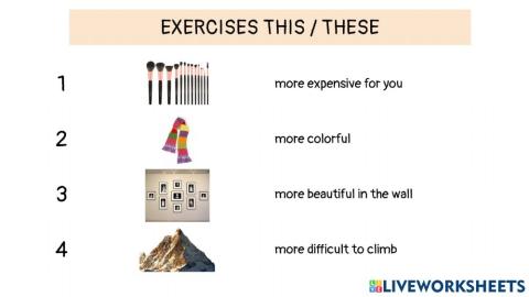 Exercises this or these