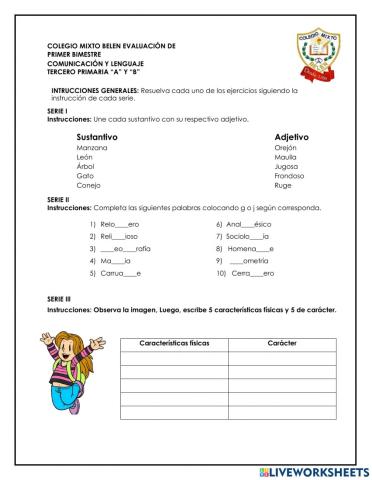 Evaluación - Comunicación y lenguaje - 2