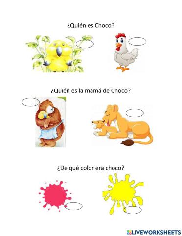 Cuento: Choco busca una mamá