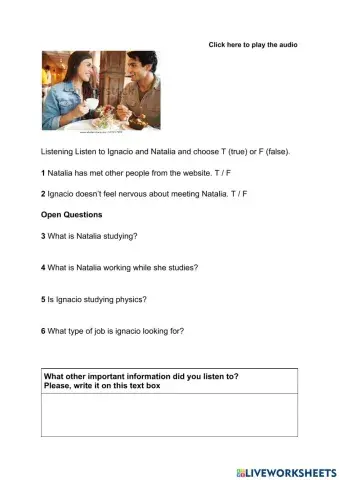 What are you doing - listening practice