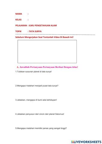 Tugas worksheets online