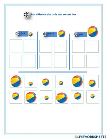 Sorting different size balls - Neo, dashly, DC