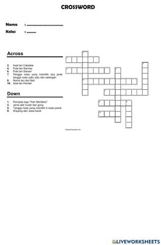 Crossword SBDP 7.3