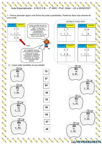 Trabalhando Adição