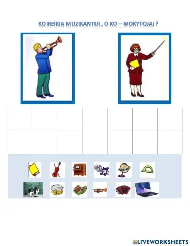 Profesijos - muzikantas, mokytoja