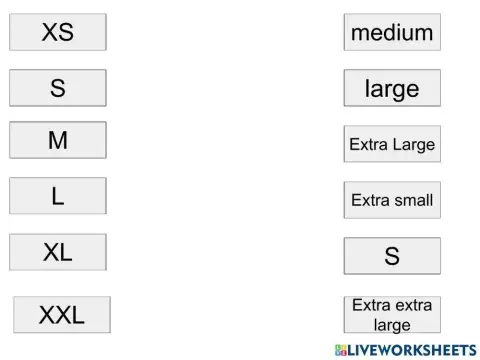 Clothing size labels (USA)