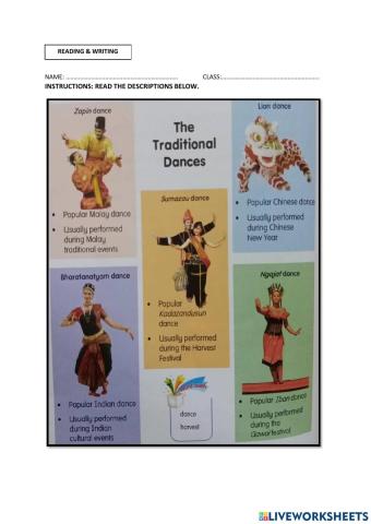 The Traditional Dances in Malaysia