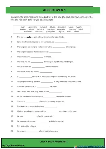 Adjectives 1-Medical English
