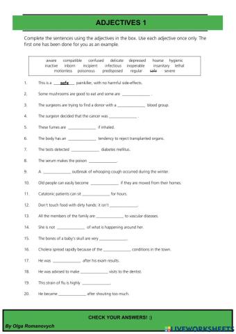 Adjectives 1-Medical English