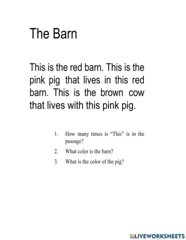 Reading Comperhension