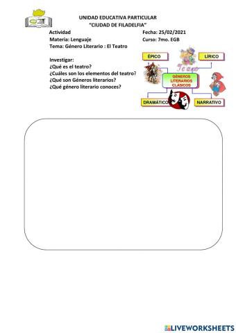 Género literario: Teatro